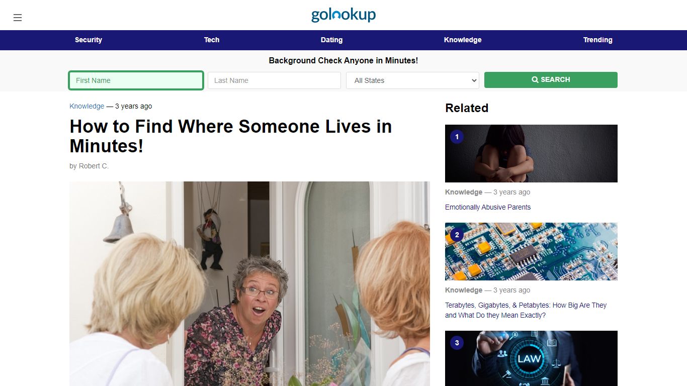 How to Find Where Someone Lives in Minutes! - GoLookUp